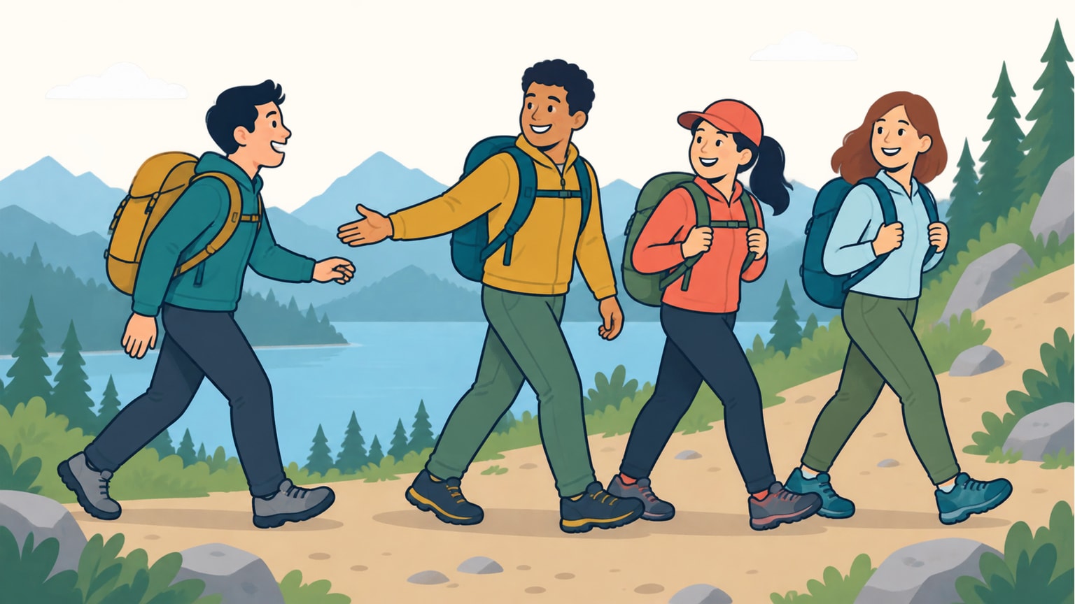 Minh họa come along: đi cùng, tham gia cùng