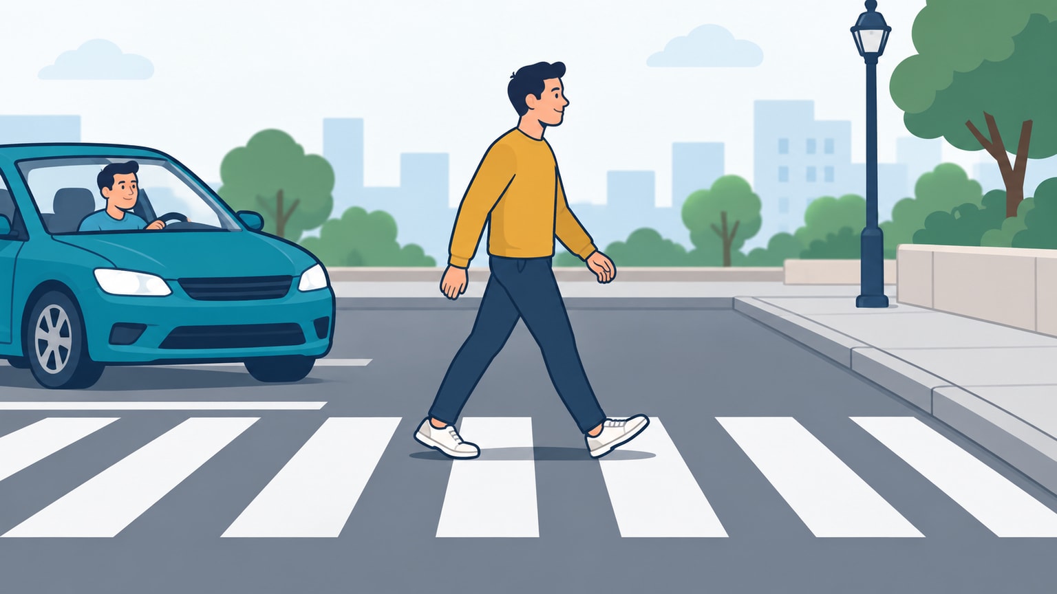 Minh họa get across: sang được bên kia