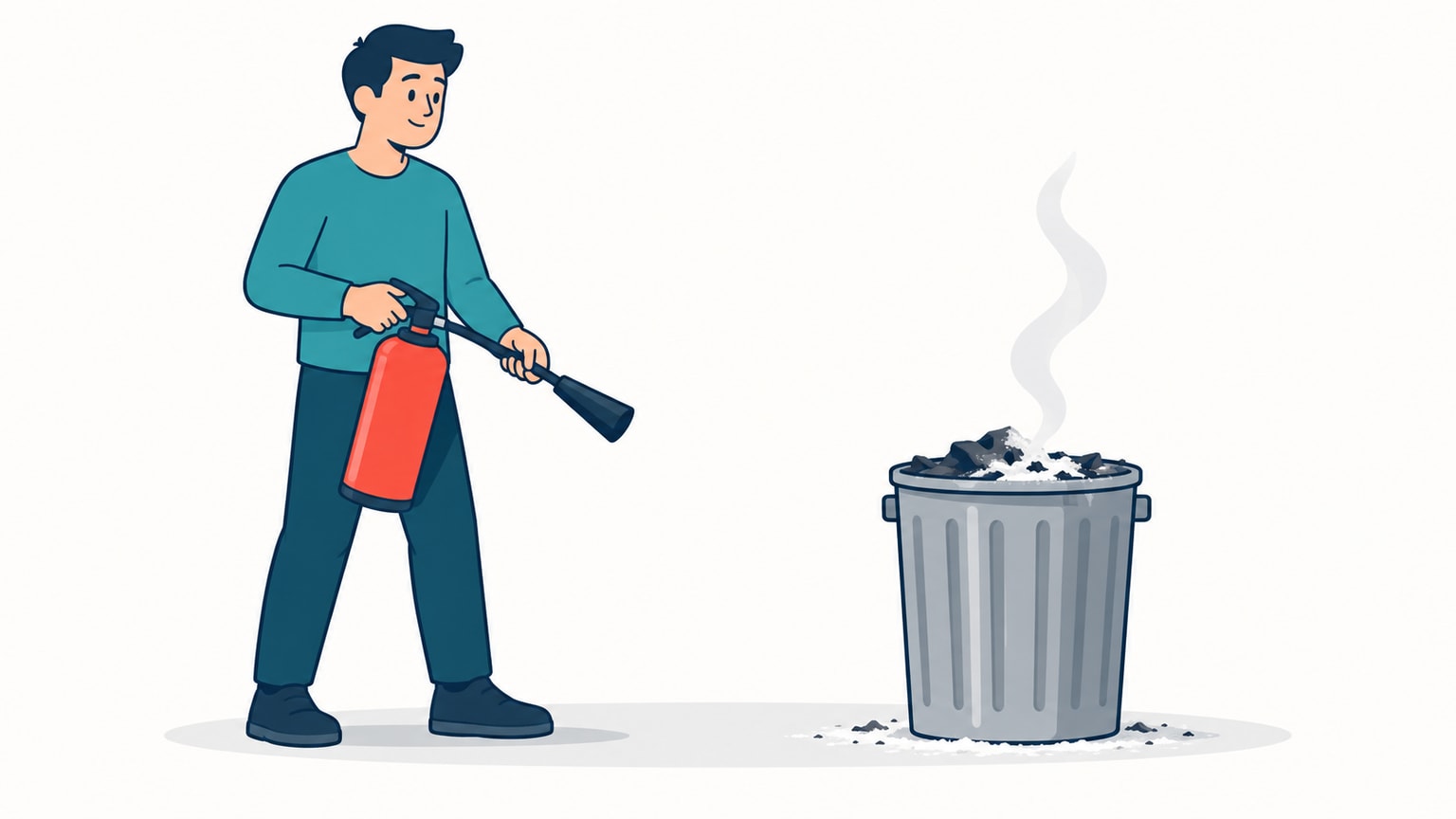 Minh họa put out: dập tắt