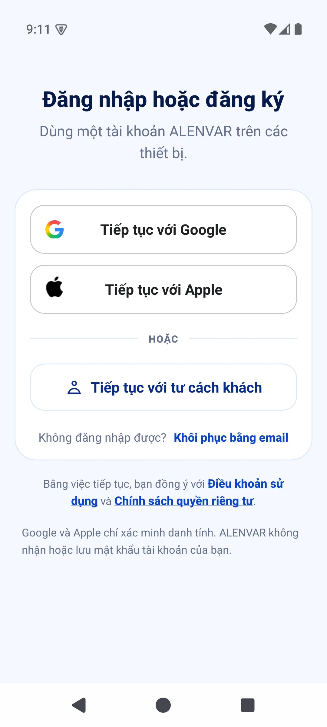 Đăng ký và đăng nhập
