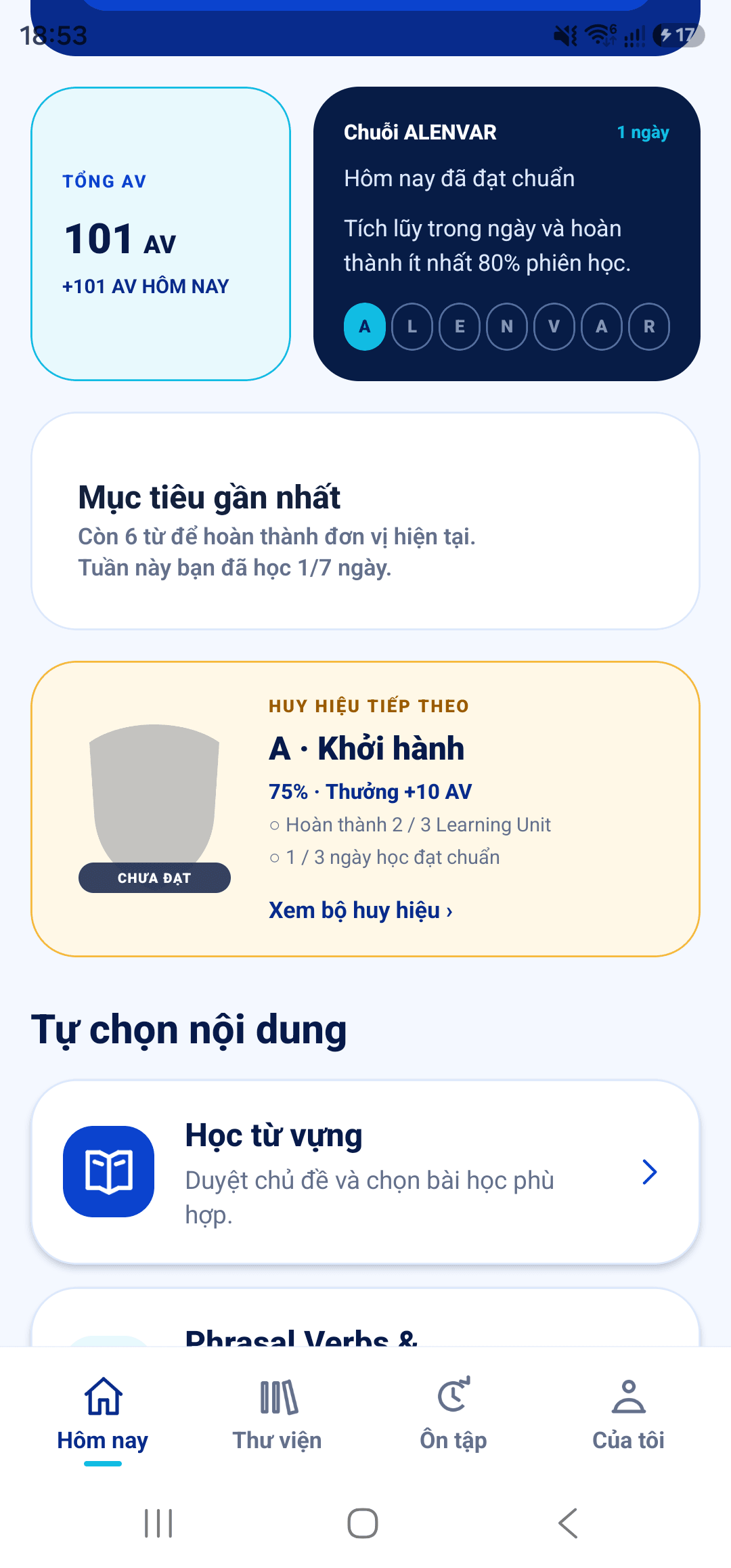 Tiếp tục kế hoạch trong ngày