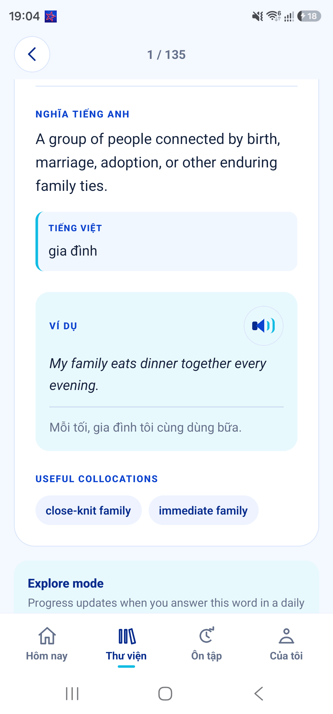 Ví dụ Anh–Việt và kết hợp từ