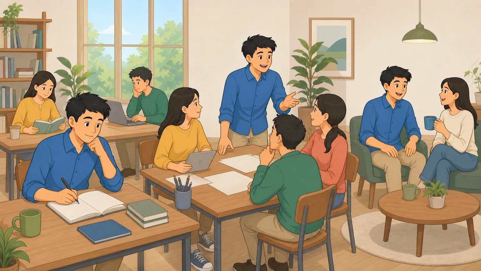 Hình minh họa từ nội dung tính cách, phẩm chất và hành vi xã hội