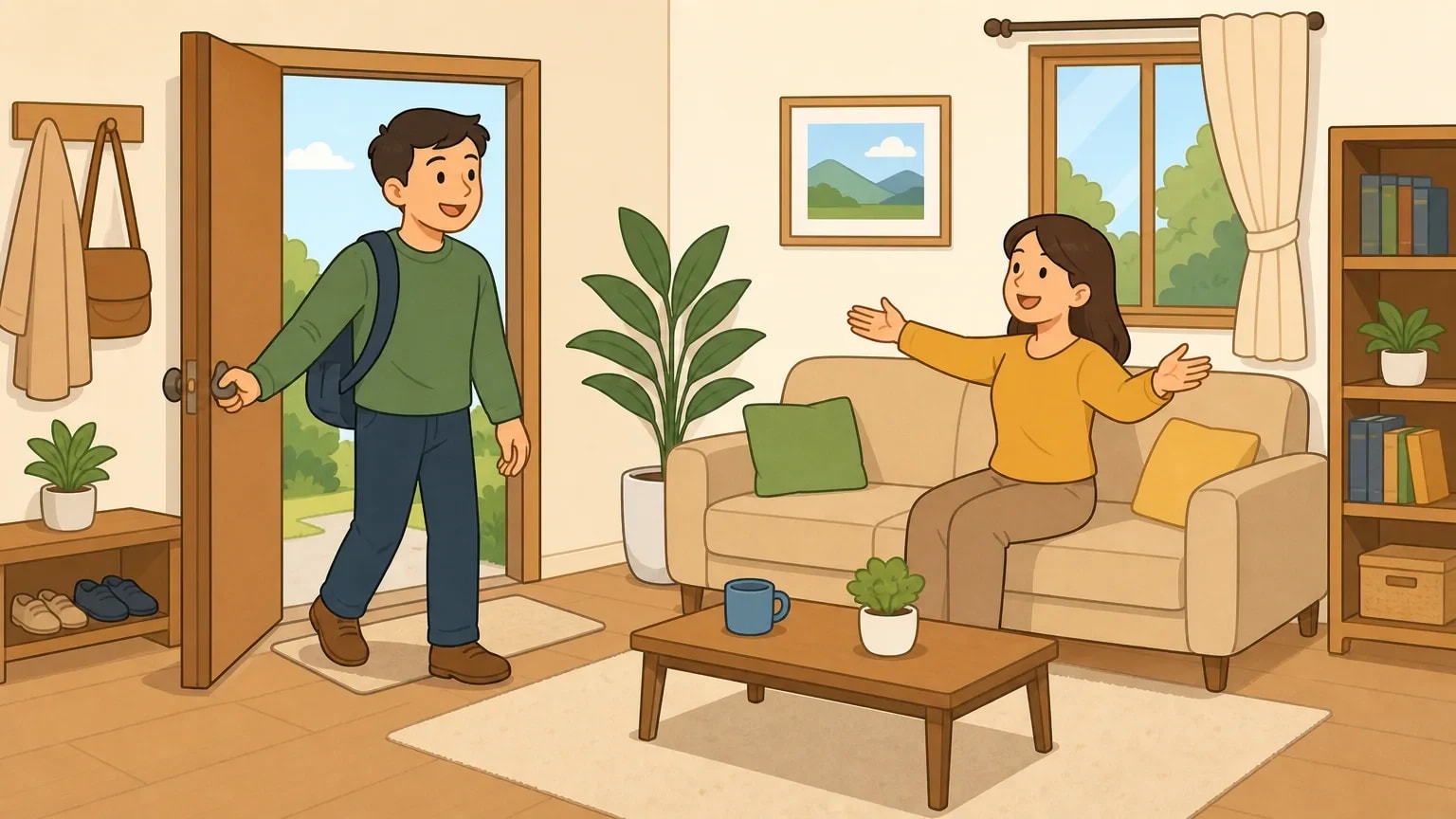 Hình minh họa từ nội dung nhà ở, các phòng và đặc điểm kiến trúc nhà ở