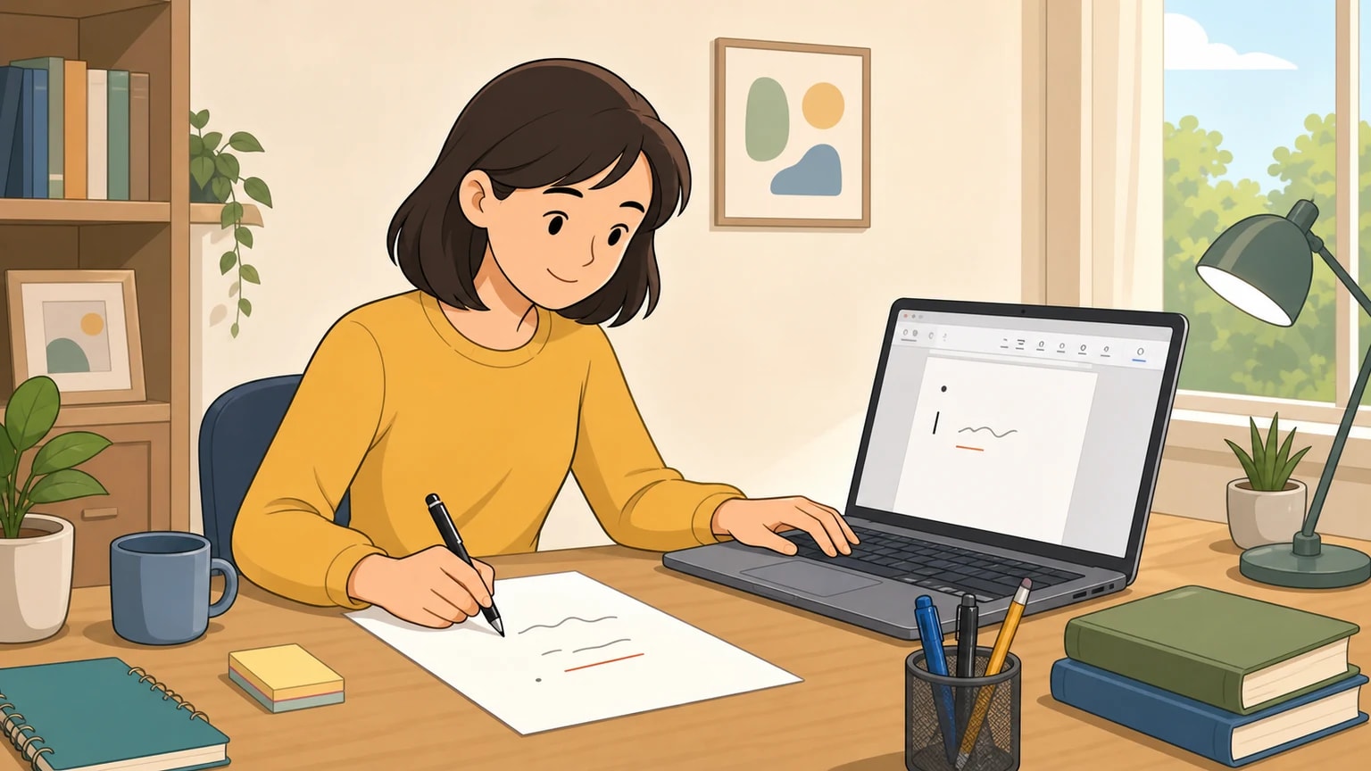 Minh họa write
