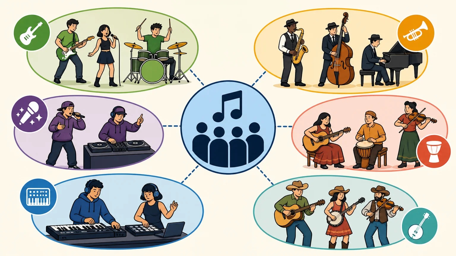 Minh họa music genre