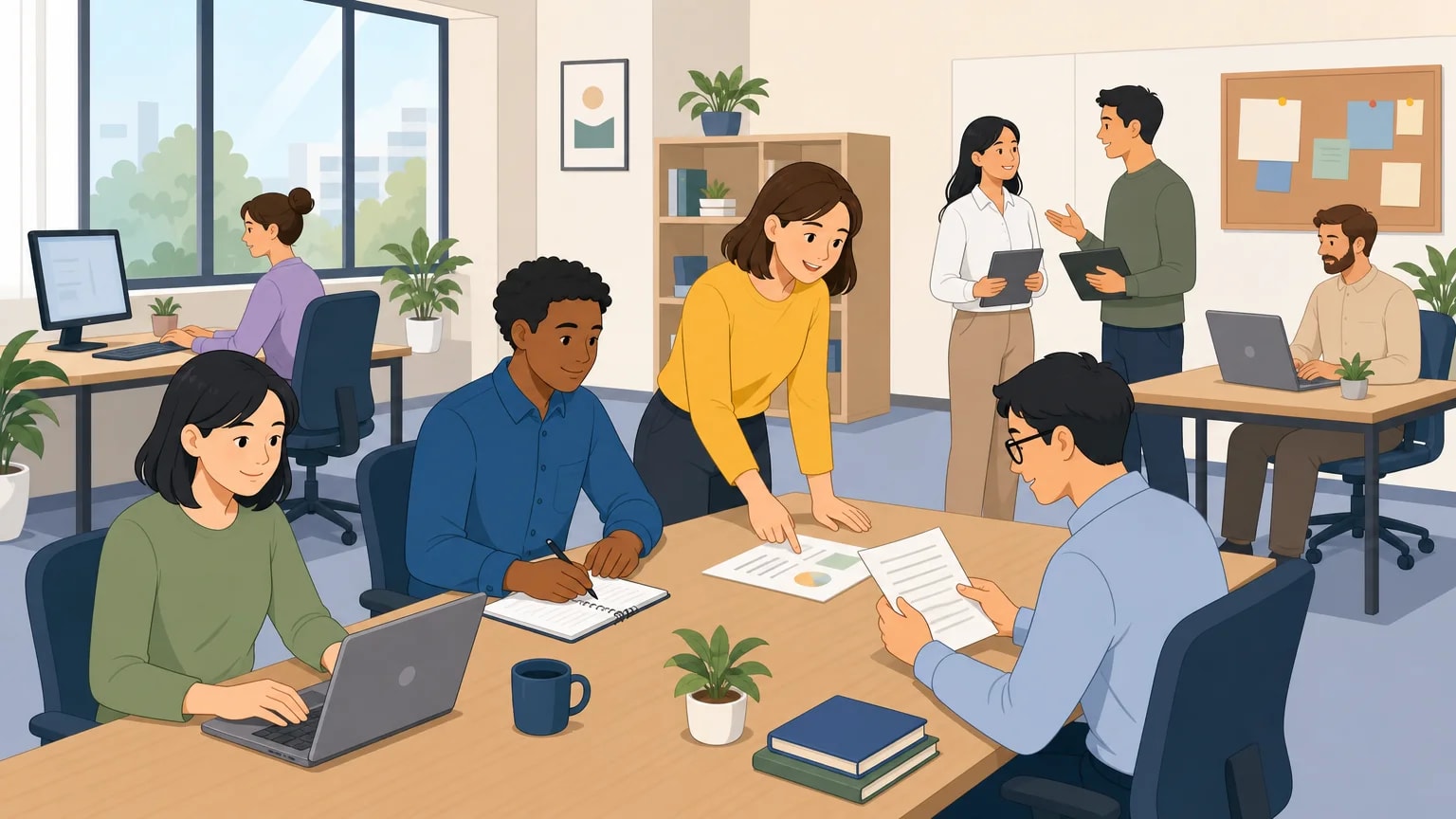 Hình minh họa từ nội dung công việc, sự nghiệp, nghề nghiệp và vận hành doanh nghiệp