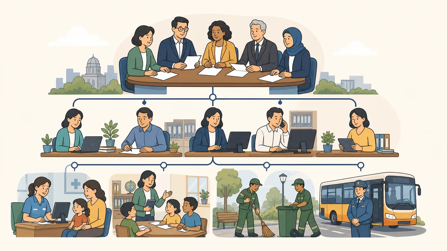 Hình minh họa từ nội dung chính phủ, chính trị và sự tham gia công dân