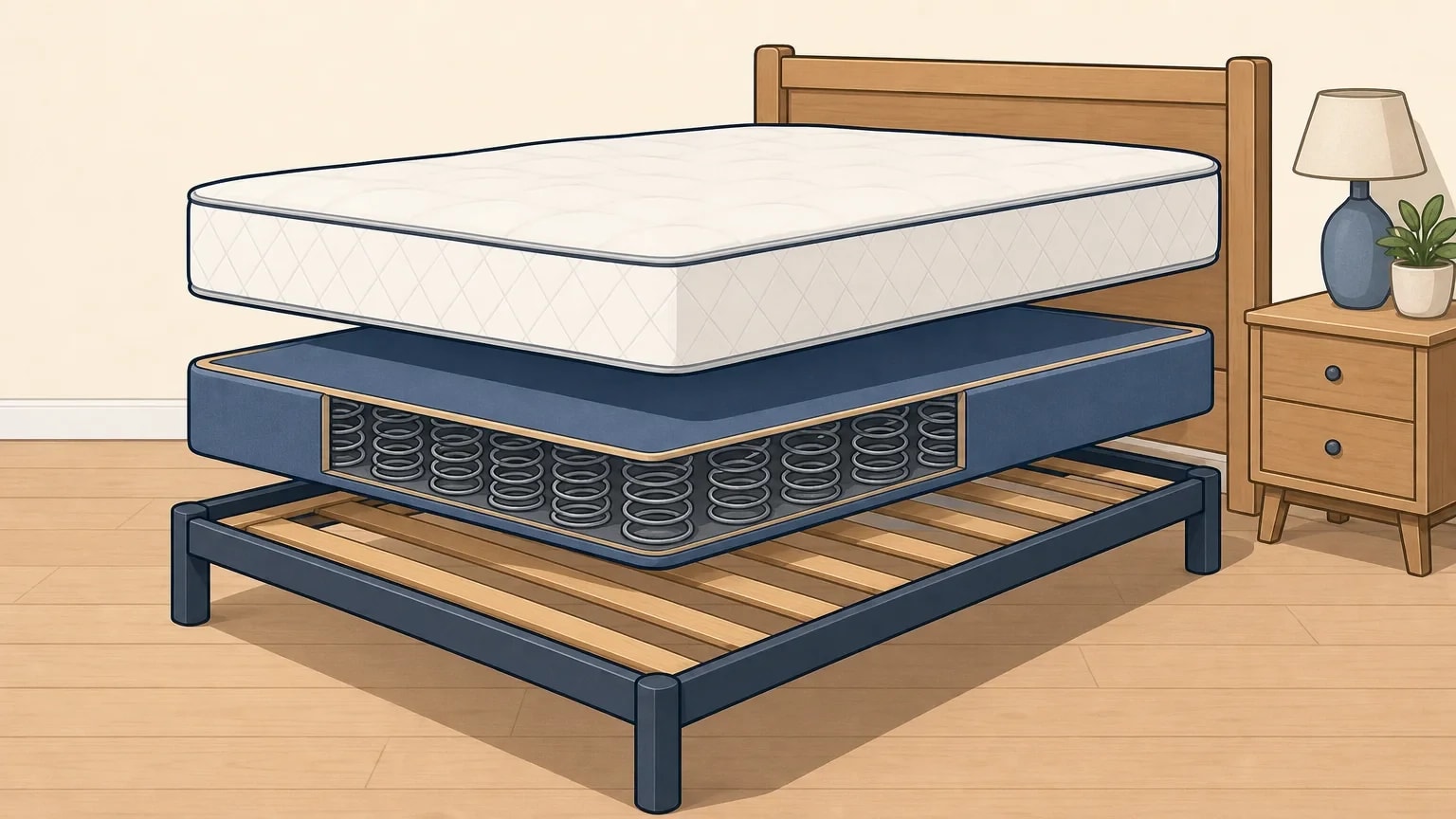 Minh họa box spring