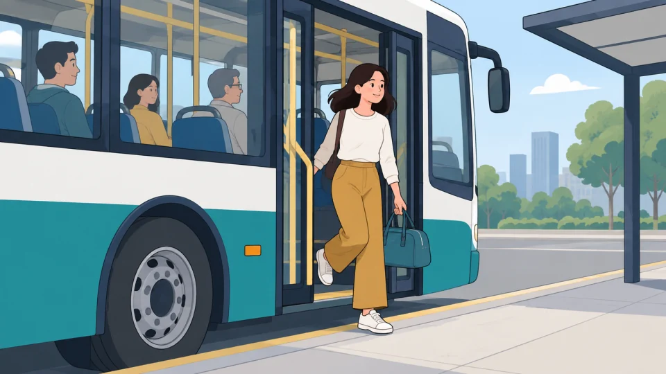 Minh họa get off: xuống xe, tàu, máy bay